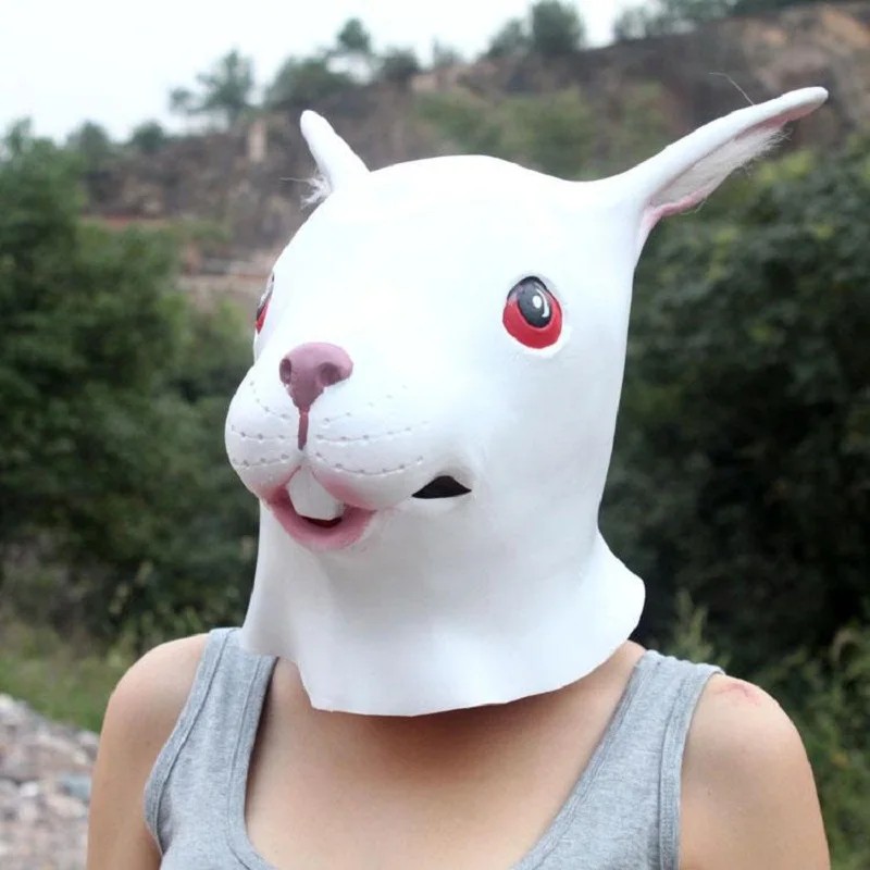 خرگوش - ماسک های کارناوال، ماسک صورت لاتکس سیلیکون