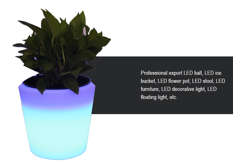 گلدان های نورانی باغ رنگی LED