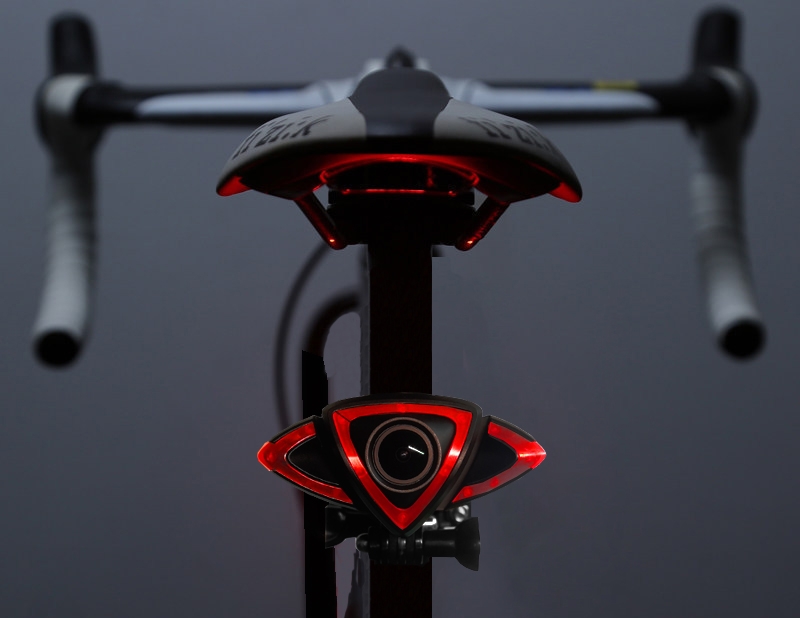 دوربین عقب دوچرخه وای فای + چراغ هشدار LED