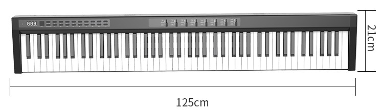 صفحه کلید الکترونیکی (پیانو) 125 سانتی متر
