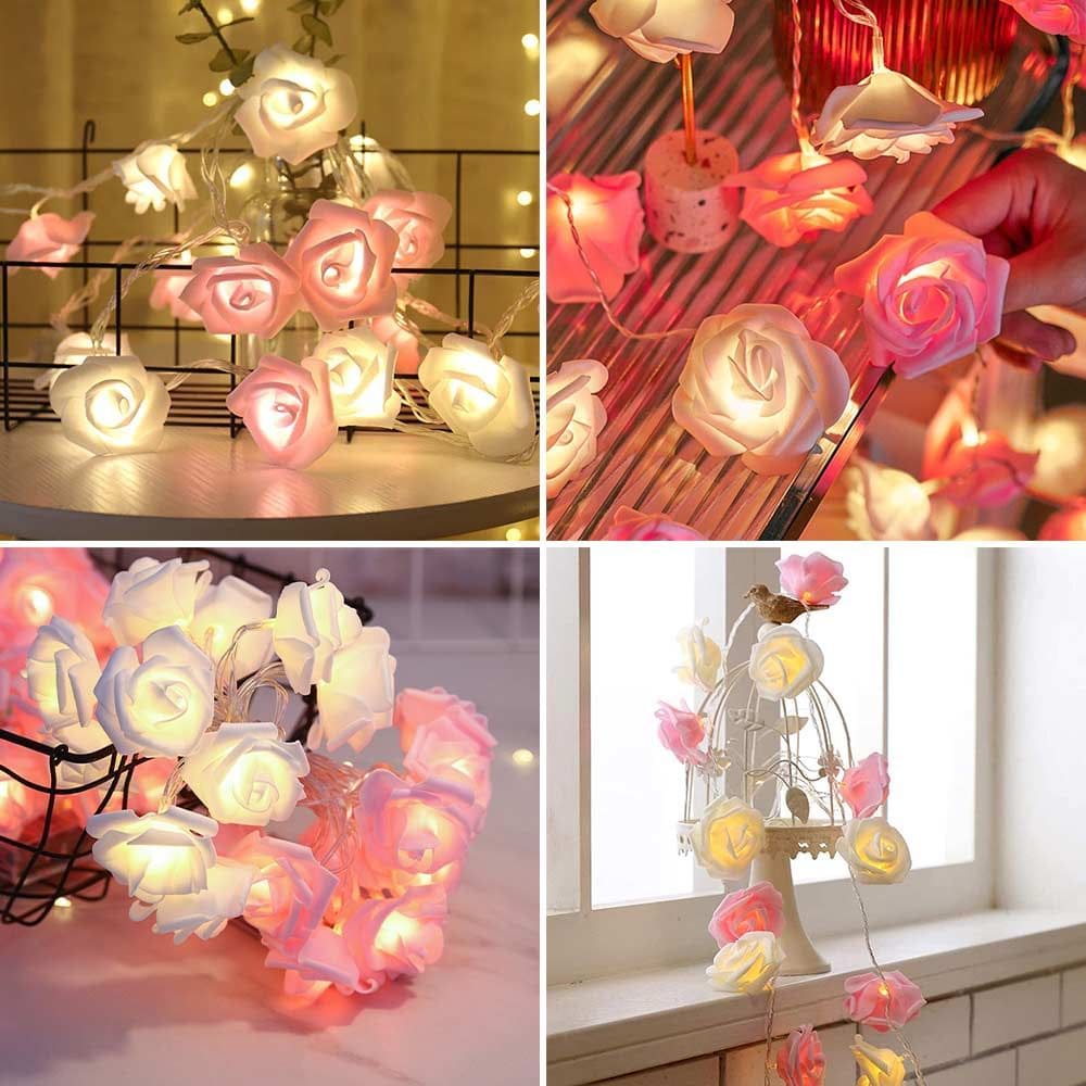 گل رز LED - گل رز درخشان به عنوان چراغ های تزئینی