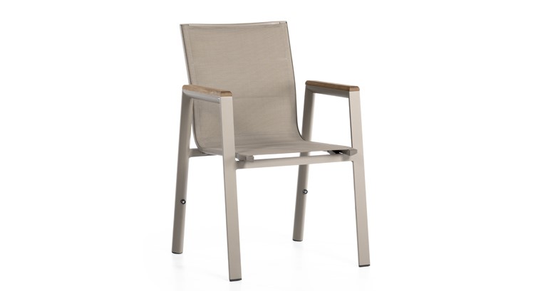 صندلی آلومینیومی برای باغ، تراس، آلاچیق