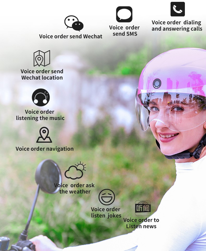دستیار صوتی هوش مصنوعی کلاه ایمنی دوچرخه