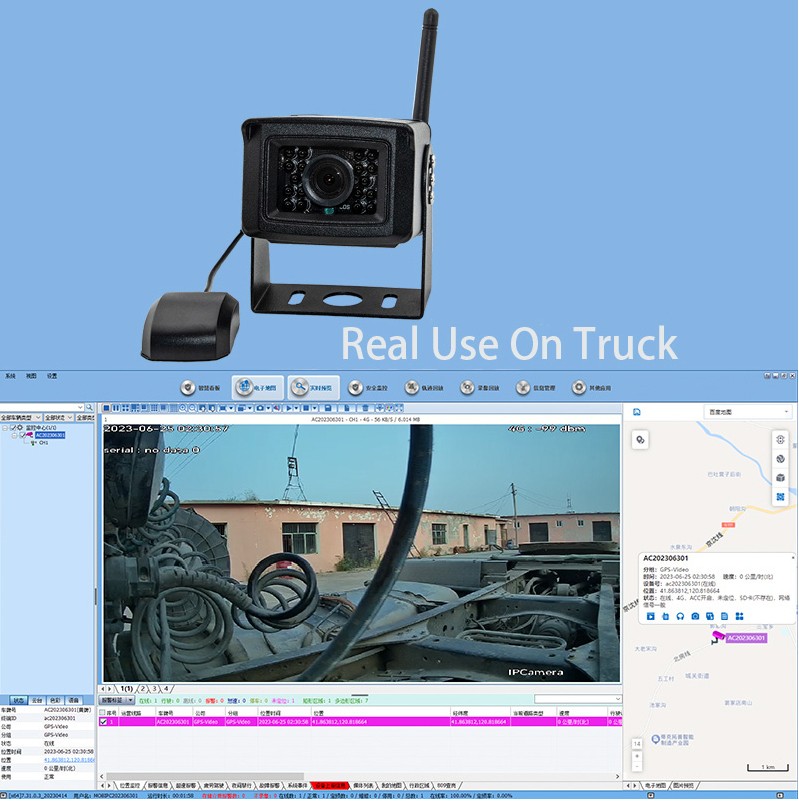دوربین 4G برای سیم کارت از طریق اینترنت ردیابی کامیون وانت ماشین
