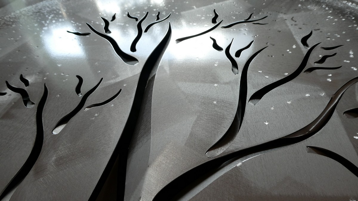 جزئیات نقاشی درخت زندگی - عکس فلزی