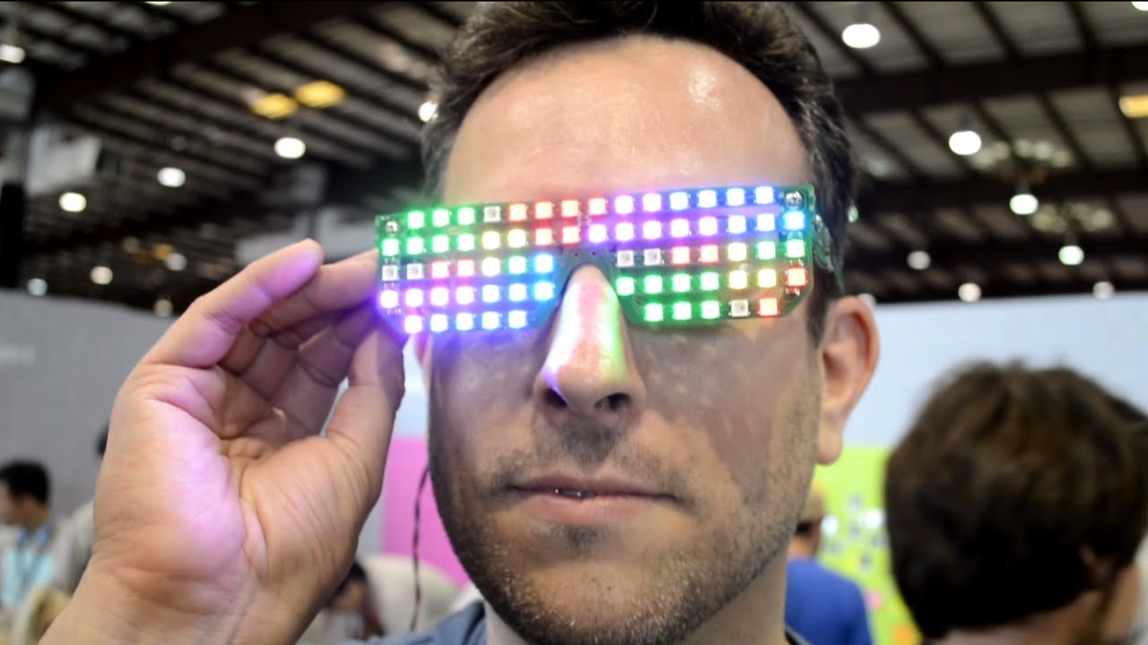 عینک LED RGB
