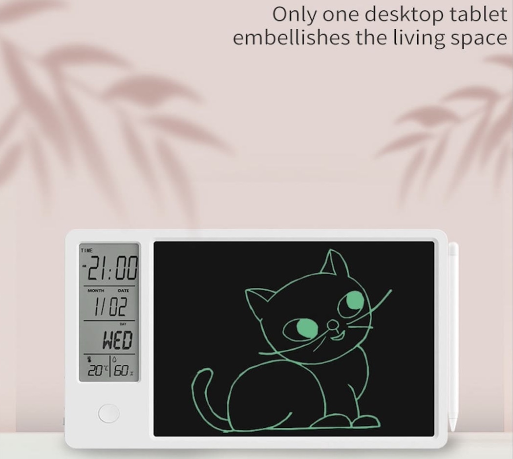 تقویم LCD دیجیتال با نوت بوک هوشمند برای نوشتن نقاشی