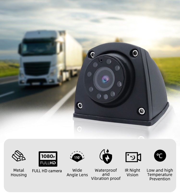 دوربین جانبی خودرو FULL HD AHD + دید در شب IR و IP69K