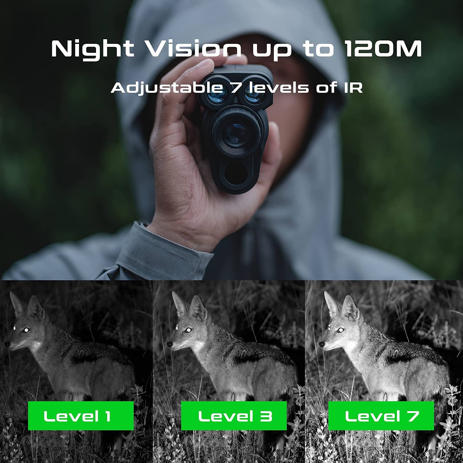تک چشمی با دید در شب تا 120 متر در شب