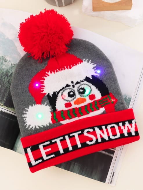 کلاه LED کریسمس اجازه می دهد تا برف ببارد