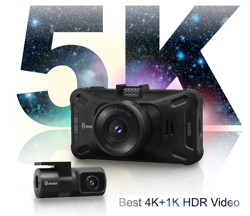 بهترین دوربین داشبورد خودرو 4k 5k دوگانه DOD GS980D