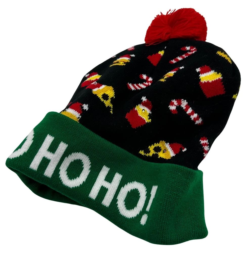 کلاه ال ای دی کریسمس گرمای زمستانی بافتنی می درخشد