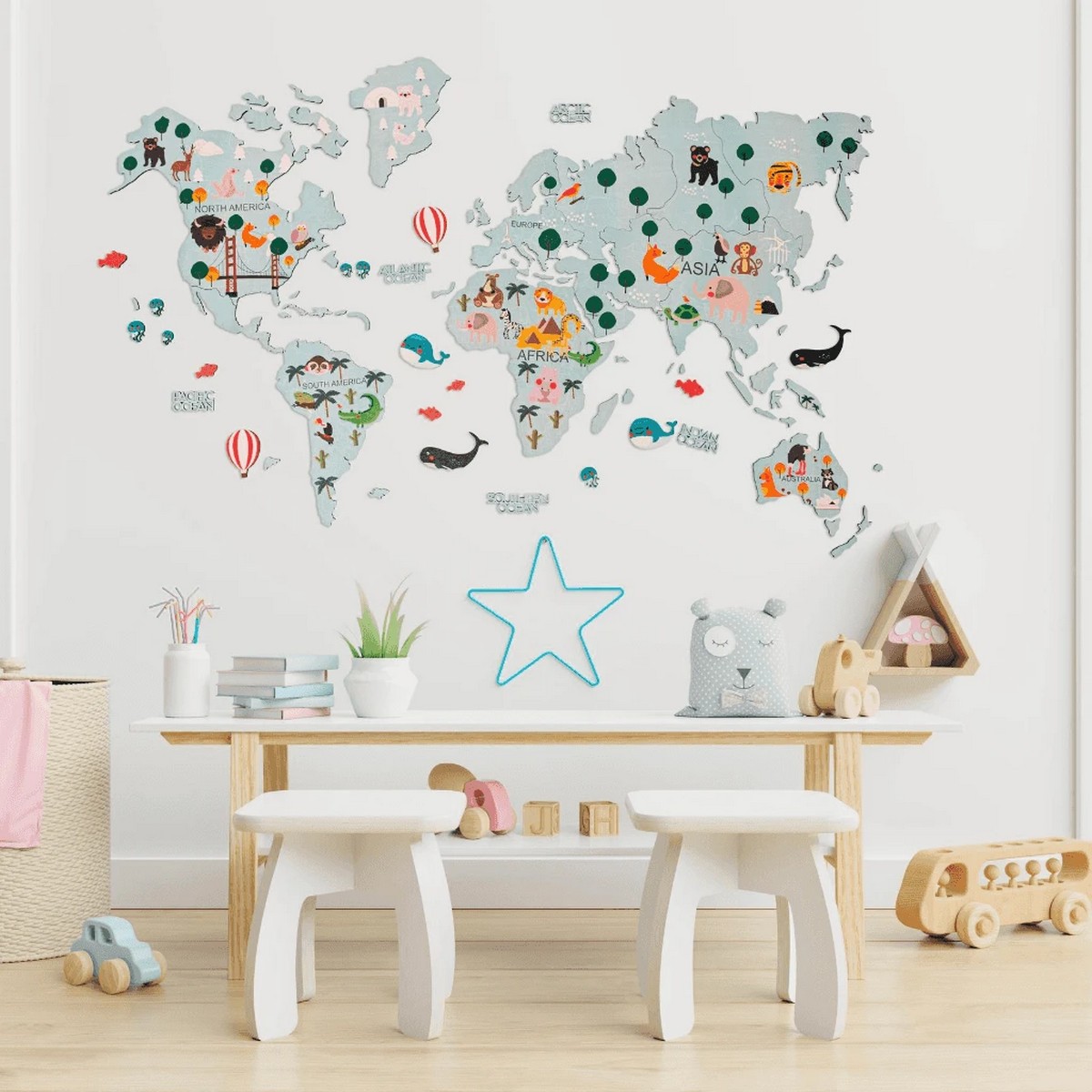 نقشه جهان برای بچه ها