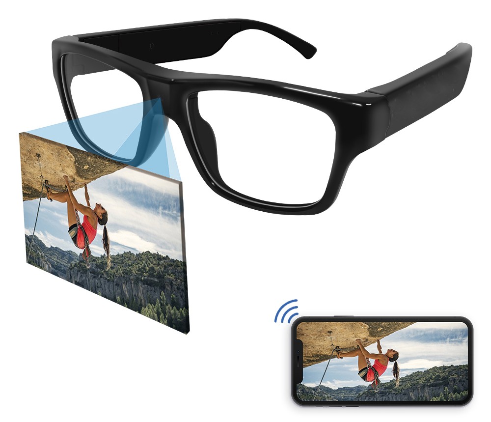 عینک با دوربین وای فای hd برای تلفن همراه از طریق هات اسپات