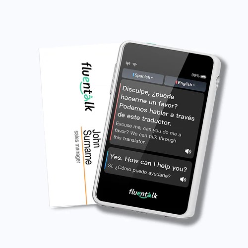 Fluentalk T1 mini - اندازه کارت ویزا با صفحه نمایش 2.8 اینچی HD