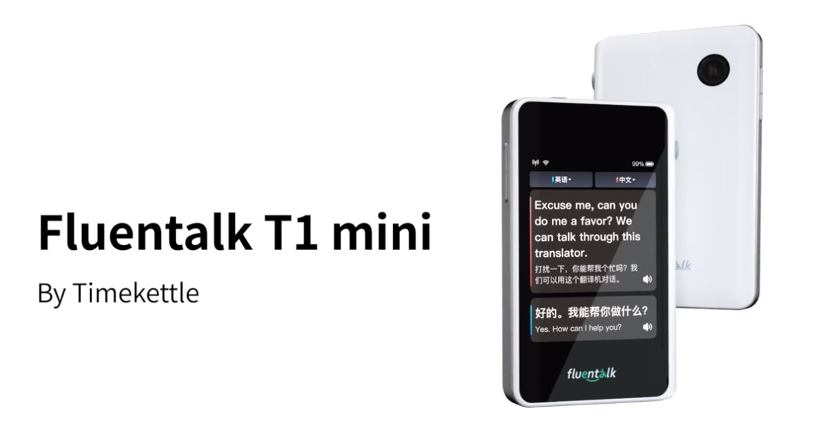Fluentalk T1 mini Timekettle - مترجم مسافرتی قابل حمل