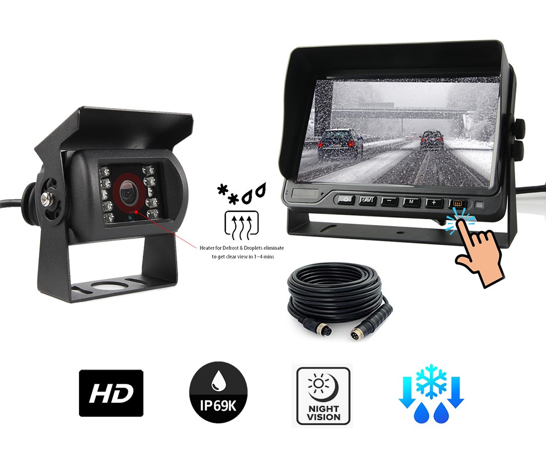 مجموعه دوربین - دوربین عقب DEFROST خودرو HD + مانیتور ضد آب 7 اینچی