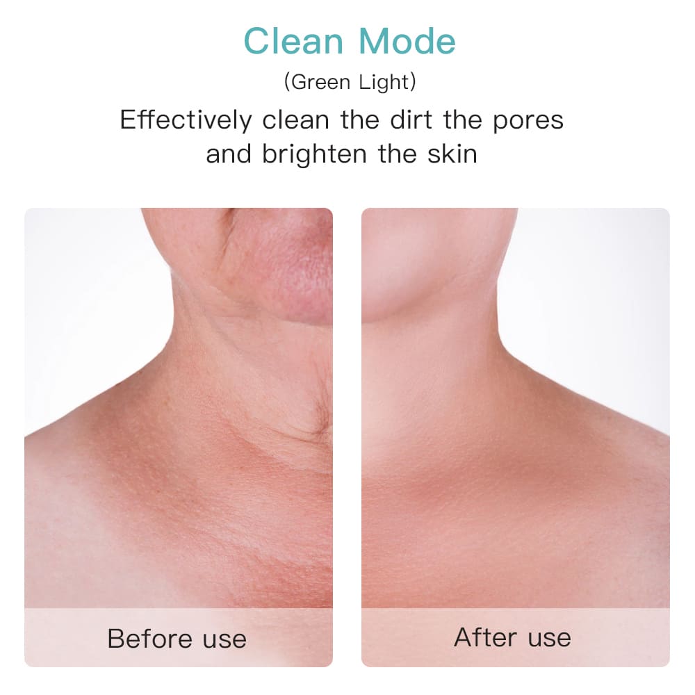 پاک کننده موثر منافذ صورت یا گردن قبل از بعد