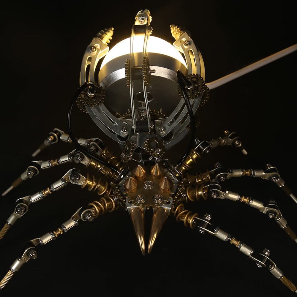مدل سه بعدی یک فلز پازل عنکبوتی