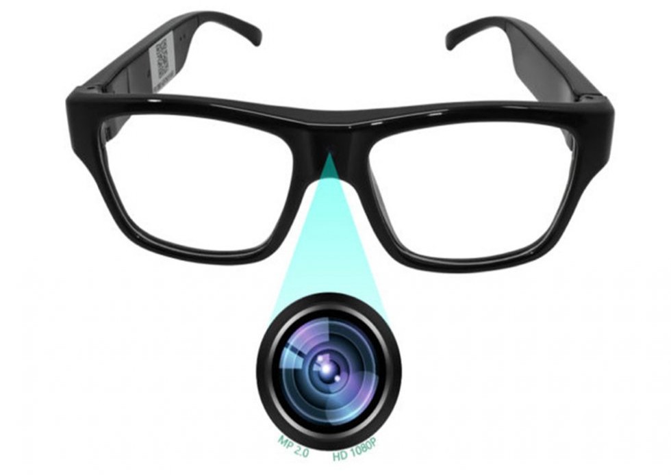 عینک لمسی جاسوسی با دوربین FULL HD و وای فای