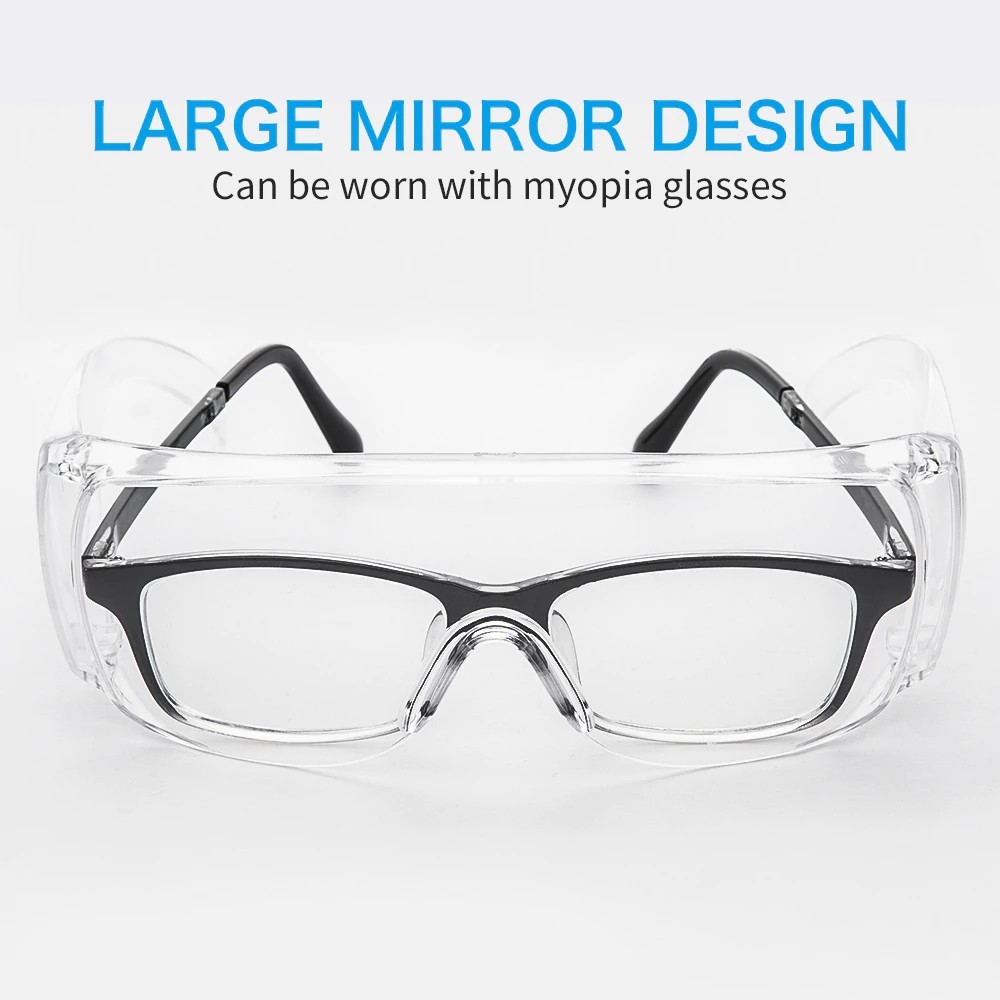 عینک شفاف محافظ در برابر ویروس ها