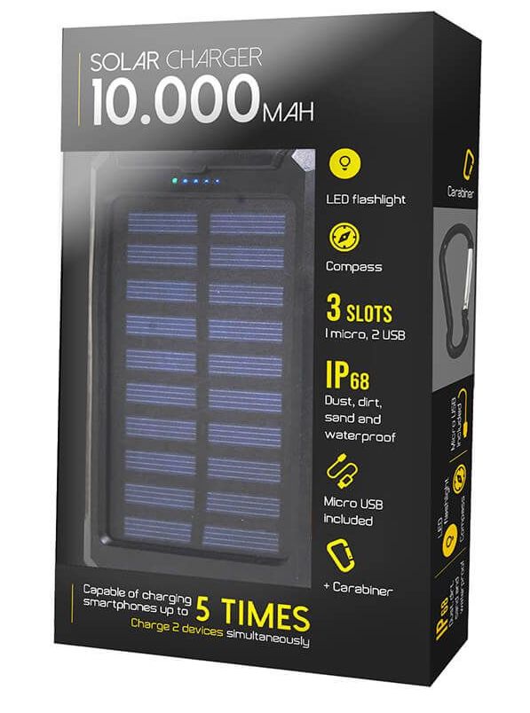 شارژر خورشیدی قابل حمل تلفن همراه 10000 mah
