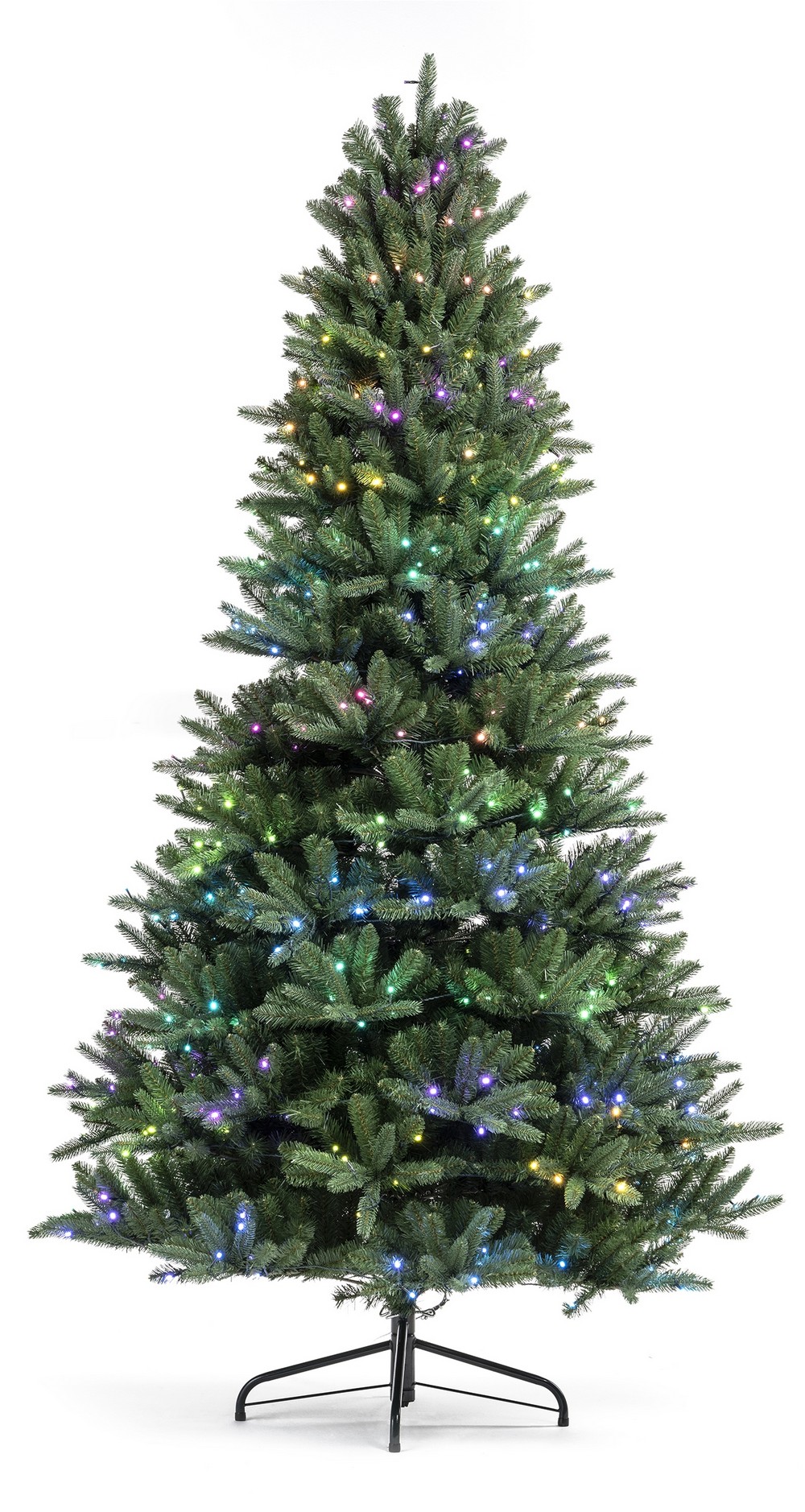 درخت کریسمس با چراغ های هوشمند
