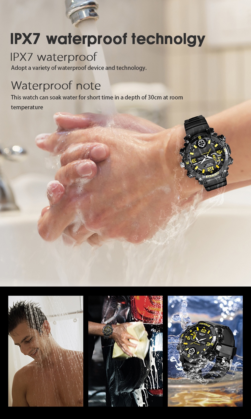 ساعت با دوربین IPX7 ضد آب