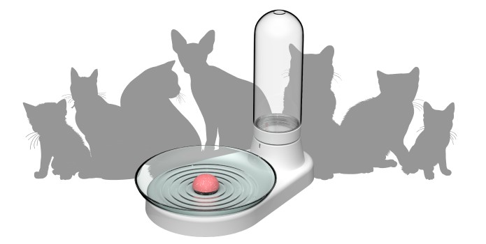 مخزن آب برای گربه - سینی اتوماتیک