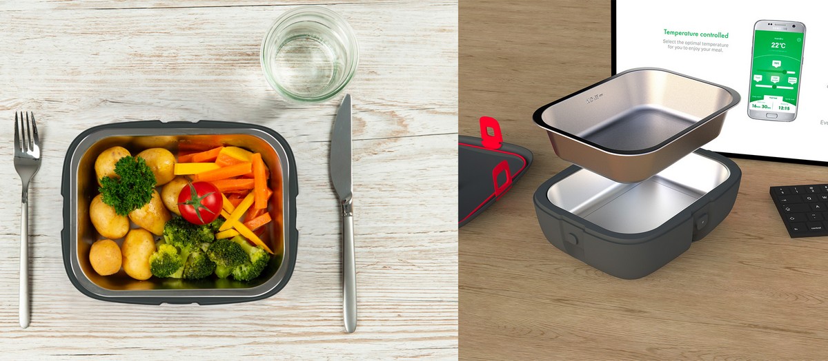 جعبه حرارتی غذا با اتصال از طریق بلوتوث به تلفن همراه