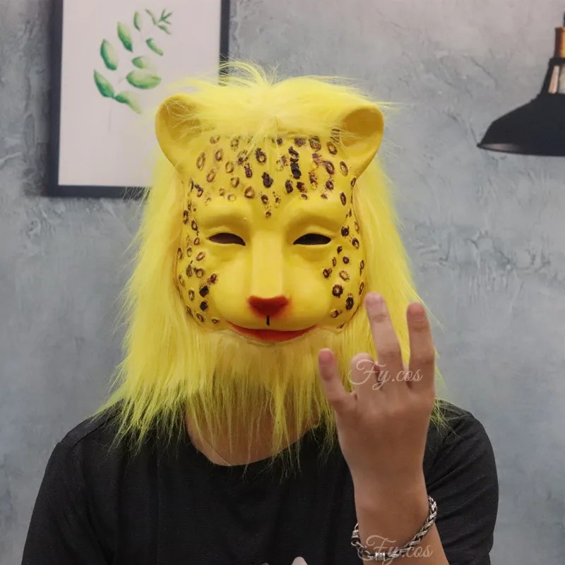 ماسک صورت لاتکس پلنگ برای هالووین کارناوال
